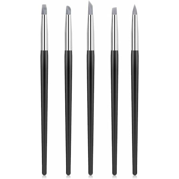 Flexible Silicone Paint Pens - 5 Pcs Clay Sculpting Tools and Sculpting Brushes for DIY