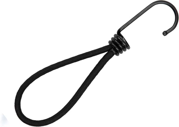 25 Professionelle Elastiske Spændekroge (Sort 100mm) til Telte