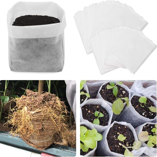 Plantpåsar 100-pack 9,8 x 11 tum Non-Woven Fabric
