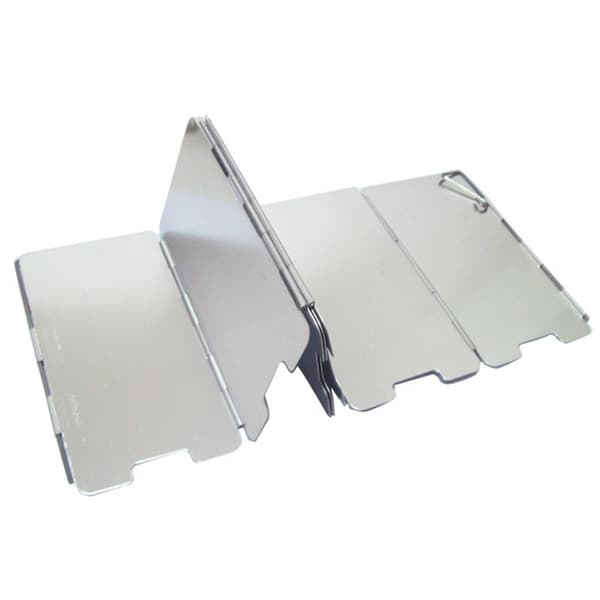 Mini Windshield for Outdoor Picnic, 9-Piece Stove Head Windshield, Camping Windshield