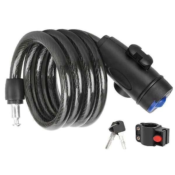 Bicycle Lock Amelia 3 2018, 110cm/1cm Security Bicycle Cable Lock With Mounting Bracket For Bicycle [DB]