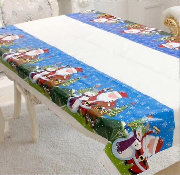 Julröd fläckbeständig duk - Storlek: Rektangulär 110x180cm (djup