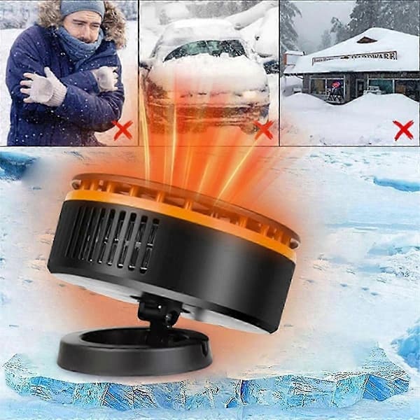 Bilvarmer Bærbar Bilvarmer Bilvarmer Defroster Varmer Vindusvisker Defroster Svart&Gul
