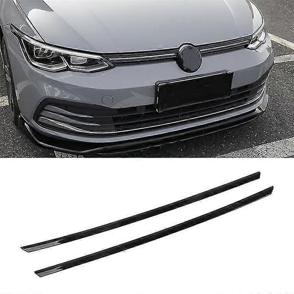 Car Gloss Black Front Bumper Mesh Center Grille Grille Strips Protection For- Golf 8 Mk8 2021