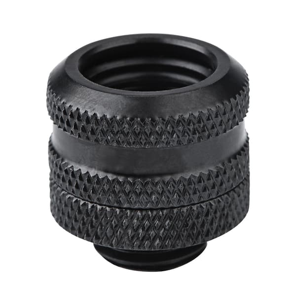 Vandkøling Kompressionsfitting til stift akrylrør 10 * 14 mm (sort)