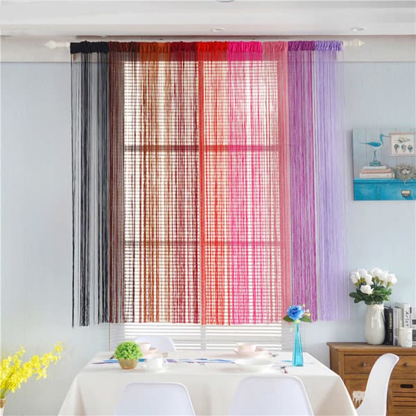 Ripsiverhot 100x200 cm 1 pari Samppanja