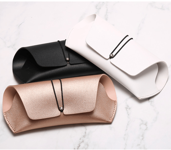 3-delad elastisk dragsko handgjord glasögonfodral fashionabel
