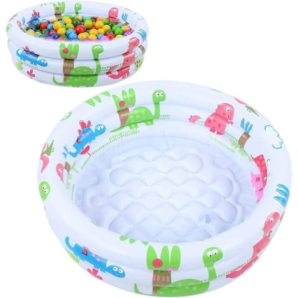 Mini Pool Rund Oppustelig Baby Småbørnspool Bærbar Oppustelig