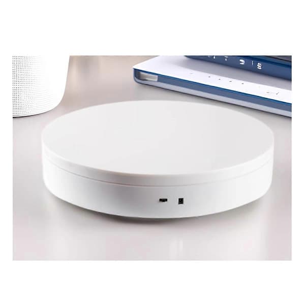 Electric Turntable 360° Rotating Display Photography Turntable White