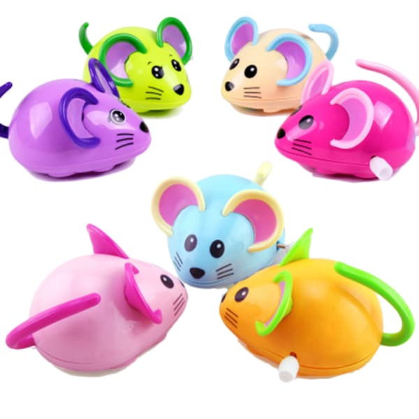 Cute Cartoon Rat Wind-Up Toy Running Clockwork Mouse Educational Toy Kids Gift