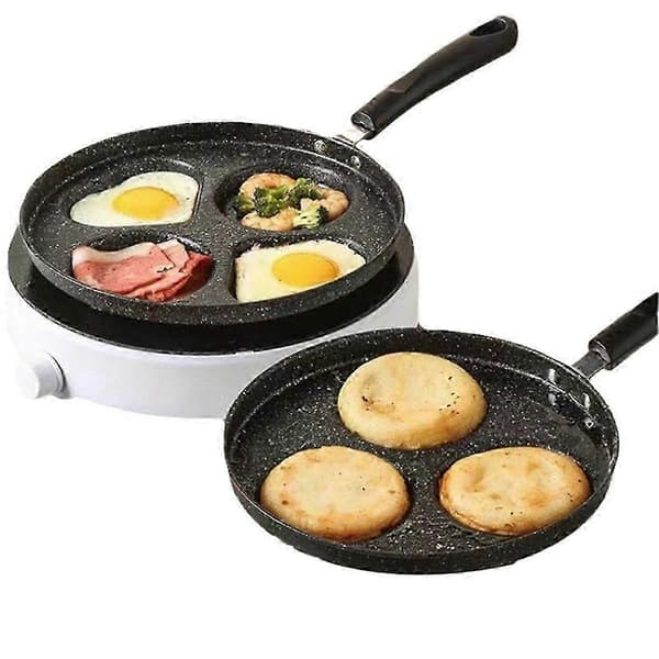 4-hole breakfast pan mini omelette pan household kitchenware non-stick small frying pan egg dumpling