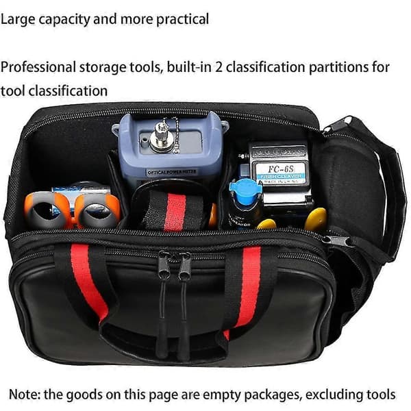 FTTH Optical Fiber Tool Bag for VFL Power Meter, Optical Power Meter, Red Light Pen, Cutting Kit