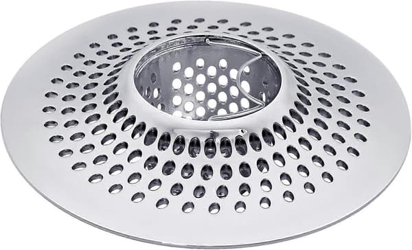 2 stk hårfilter i rustfritt stål for badekar og dusj [DB]