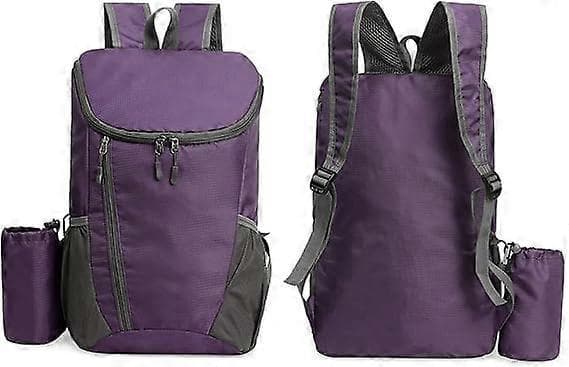 Foldable Backpack Lightweight, Small Waterproof Backpack for Outdoor Sports, Durable Packable Backpack Practical Everyday Backpack Purple