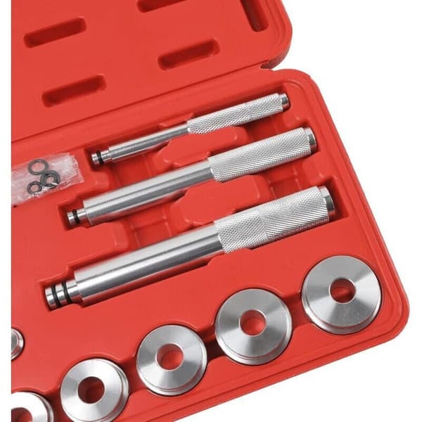 17 værktøjer til montering og demontering af aluminiumslejer.