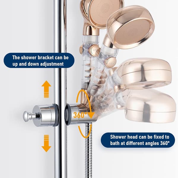 Universal brusehovedholder skinne 20-25 mm justerbar bruser