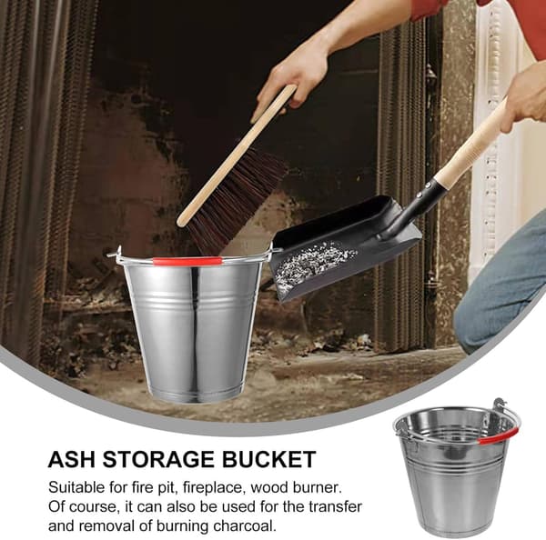 Metalspand - Vandspand, Have, Multipurpose - Rustfrit stål - 8 liter