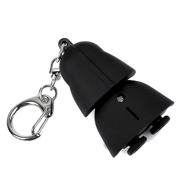 Creative Star Wars Black Warrior Cartoon LED Luminous Sound Keychain