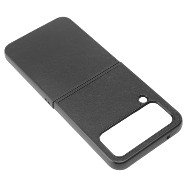 Foldable Screen Mobile Phone Case Scratch Resistant Dustproof Buffer Protective Leather Case Black