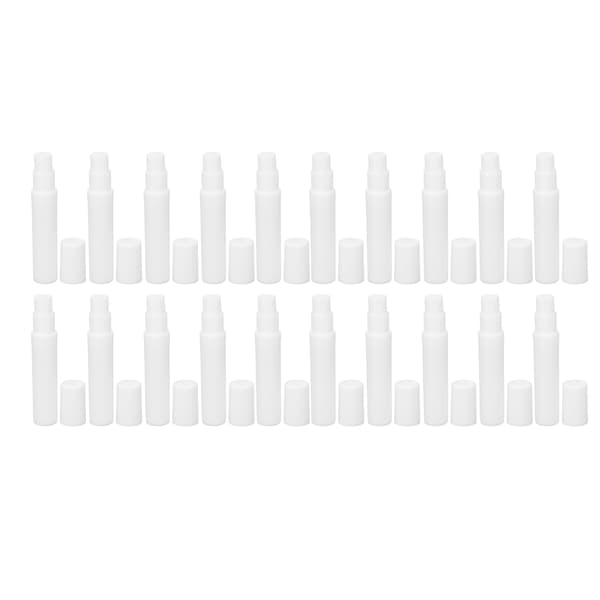 20pcs Miniature Spray Bottle 5ml White ABS Fine Mist Refillable Empty Spray Bottle for Perfume