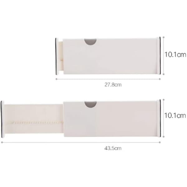 Adjustable Drawer Organizers 2 Pieces for Kitchen Bedroom Dresser Closet Office Storage