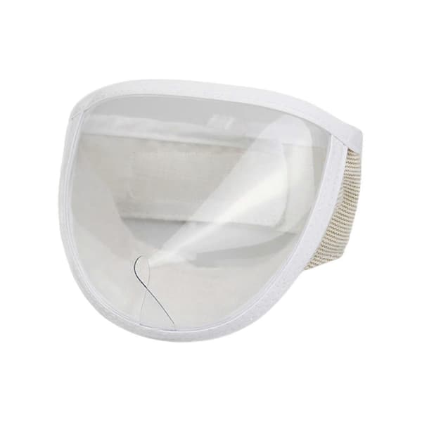 Pet Muzzle Anti-bite Adjustable Breathable Anti-scratch Small Pet Transparent Grooming Muzzle Cat Su -Yx S S