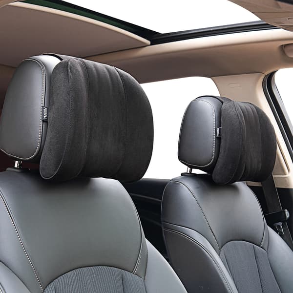 Car Headrest Pillow, Accessory Pillow, Memory Foam, Car Accessories, Headrest Pillow, Neck Pillow for Car, Suede-FX-