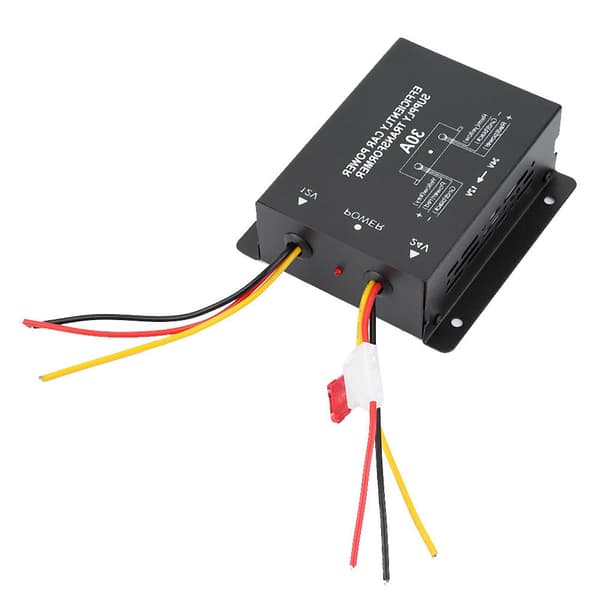 Auto DC Strømtransformator Inverter Omformer DC 24V til 12V Bil Spenningsreduserer (30A)