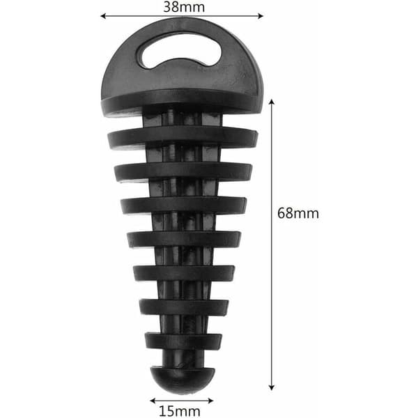 Motorcycle Waterproof Rubber Exhaust Plug Green