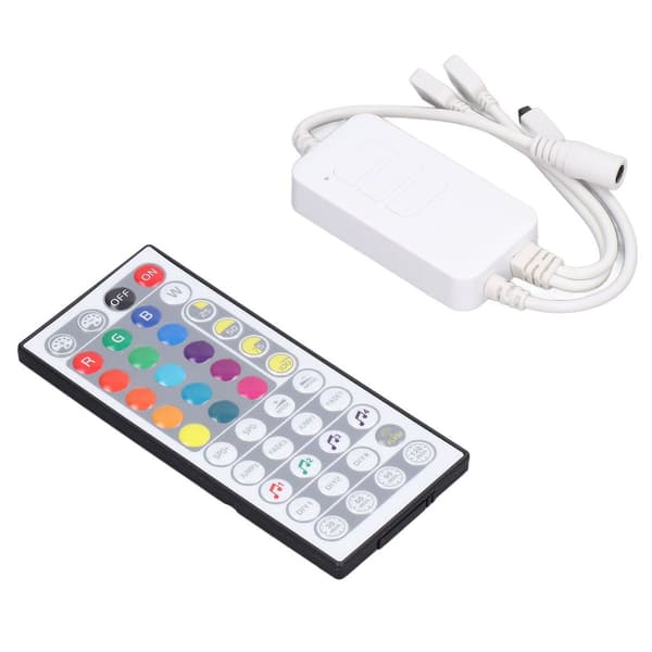LED-stripe-kontroller, 44 taster, 3 taster, RGB-dobbelmodus KLB