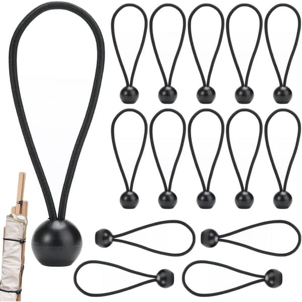 Elastisk presenningsstrammer for bassengpresenninger stropper 15 stk