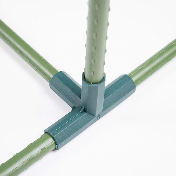 12-pak 3-vejs 16 mm PVC Drivhusrammekoblinger