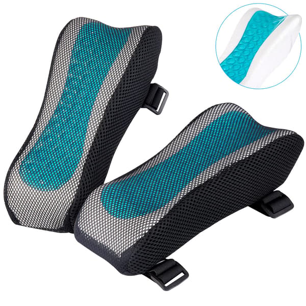 Ergonomiske armlensputer, kontorstol armlener (2-pakning)