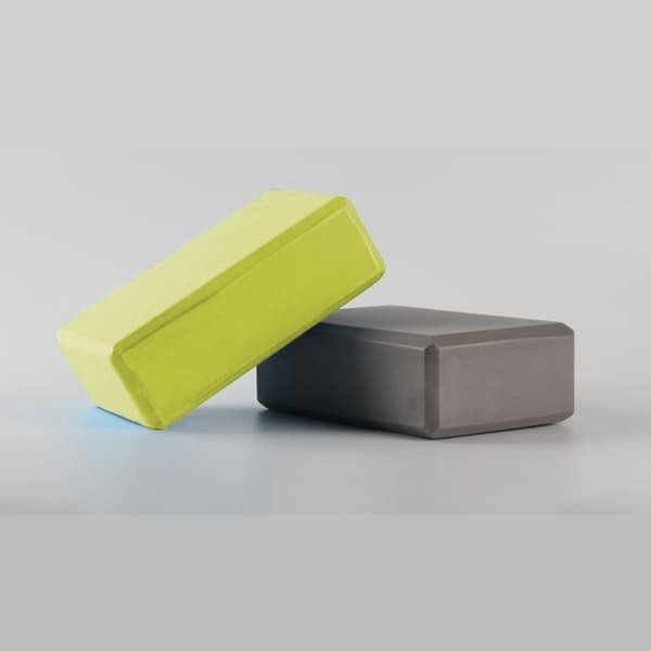 Very stable yoga block, foam rubber foam exercise block yellow