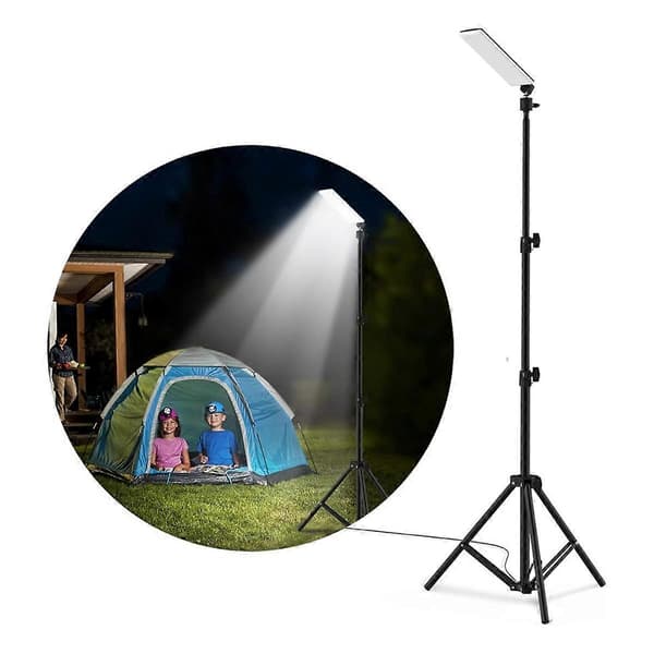 Portable Camping Lamp with 1.8M Adjustable Telescopic Pole LED Selfie Light Photography Lamp with