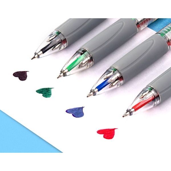 4 Originalfarger Retractable Kulepenn Medium Point (0,7 mm)
