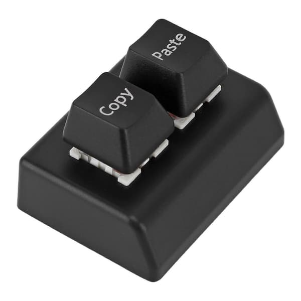 2-knapps USB-C programmerbart tastatur med kopier og lim inn for spill, kontor, media [DB]