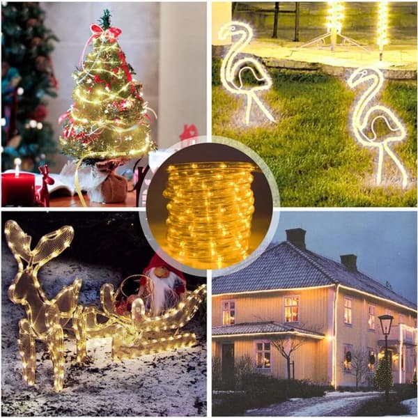 LED-putki valonauhalla, 10 m lämmin valkoinen valo