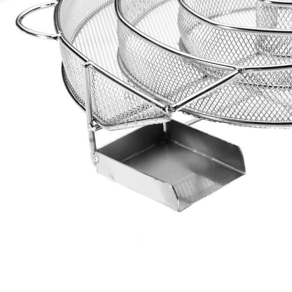 Rund kaldrøykgenerator i rustfritt stål for grillverktøy - CSOWSN-A0082[DB]