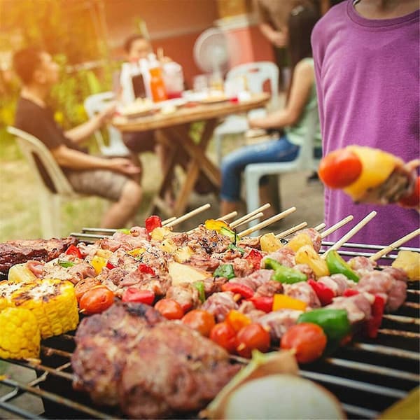 Bærbart udendørs grillnet til camping