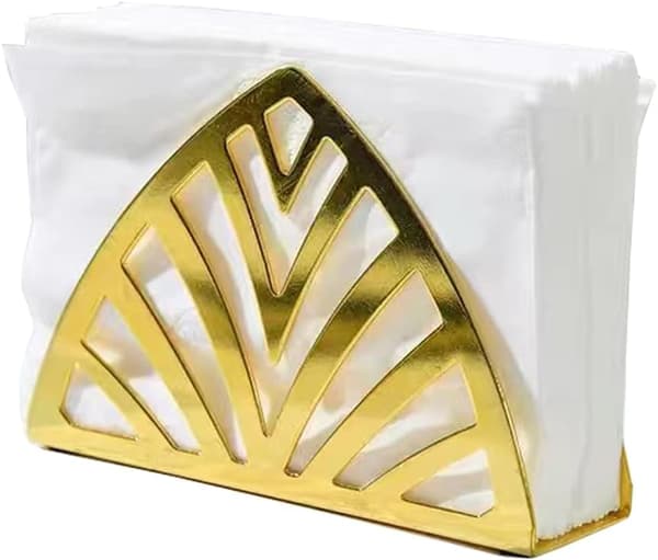 Servietholder hul papirdispenser, trekantet rustfrit stål