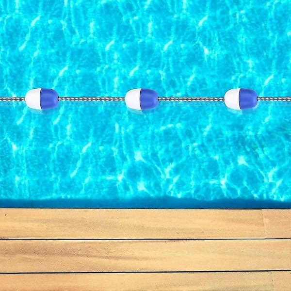 Säkerhetsflöteslinor - 5m Pool Säkerhetsseparationsrep Flytande Rep Banlina Poolutrustning-n