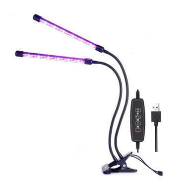 Plantelys / plantebelysning med 2 fleksible LED-lysrør