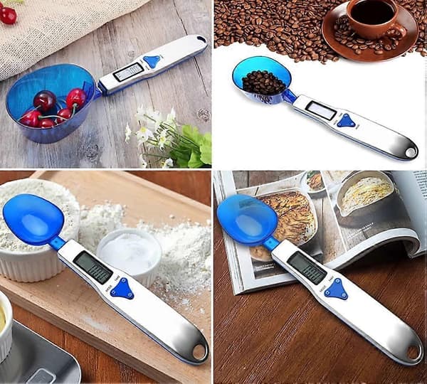 Digital Food Scale, Electronic Kitchen Measuring Weighing Spoon with LCD Display 500g/0.1g
