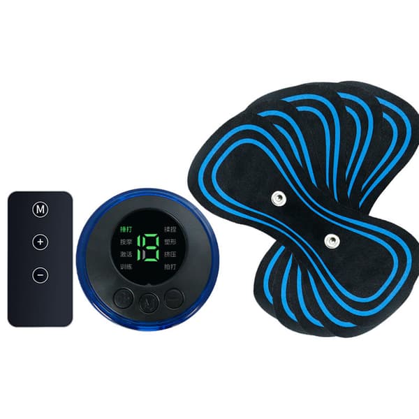 Mini Massage Machine 10 Levels Strength 5 Modes Rechargeable Low Frequency TENS Cervical Massage Pads