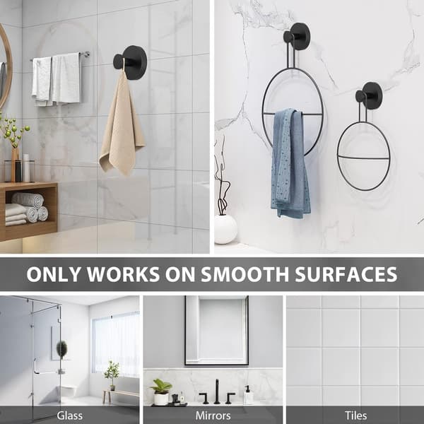Piece - Hooks with Vacuum Suction Cup - Powerful Vacuum Hooks - Towel Hanger - Reusable - Suction Cup Hanging Hook - Swivel Suction Cup Hooks