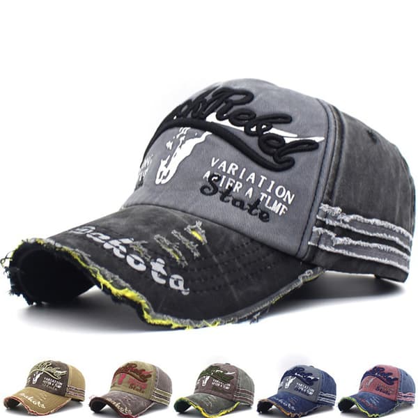 Baseballcaps i klassisk stil Retro Unisex Kvinner Menn Brodert Bomullsbaseballcaps
