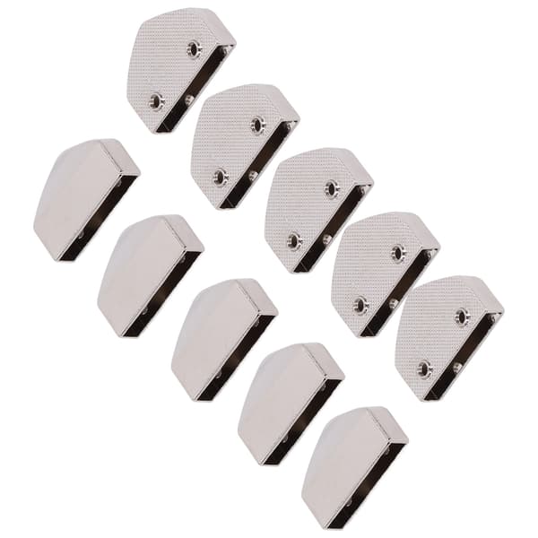 10 Sets Zipper Stopper Glossy Appearance Convenient Practical Attractive Decorative Bag Accessories for Suitcases White