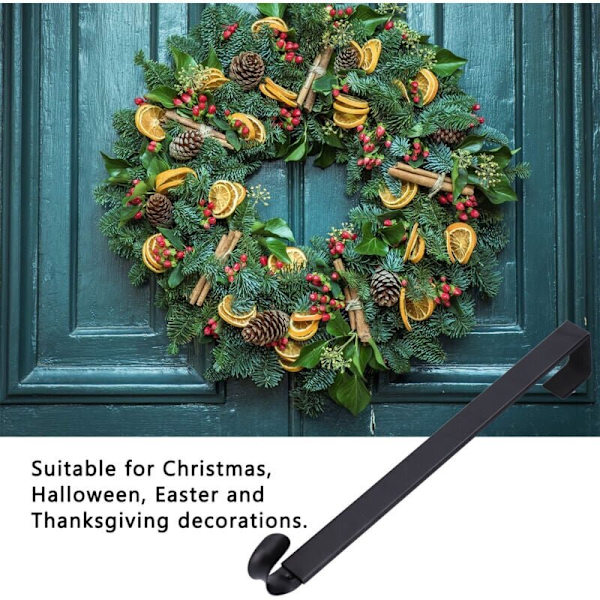 Retractable Door Wreath Hook, Adjustable Christmas Decoration Hanger