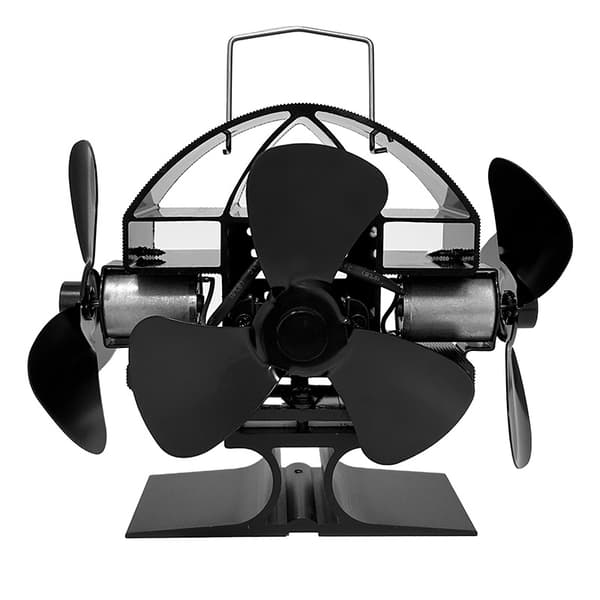 Heat-powered stove fan for efficient heat distribution